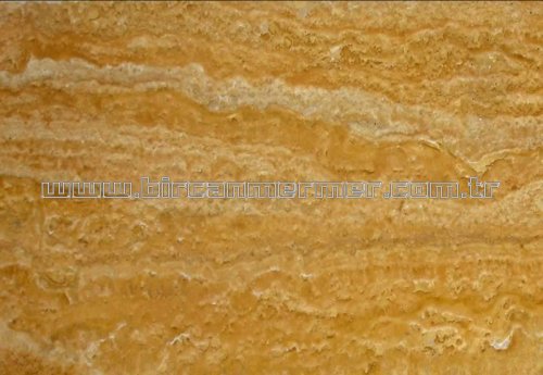 Yellow Travertine Vein Cut