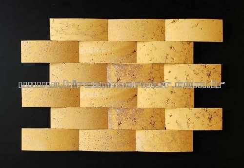 Yellow Travertine Arche 3D