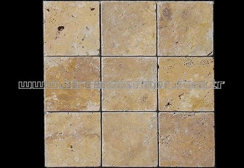 Yellow Travertine Vintage 10x10x1