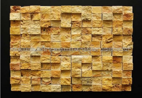 Yellow Cubic Travertine