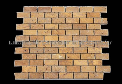 Yellow Travertine Brick Vintage 2.3x4.8